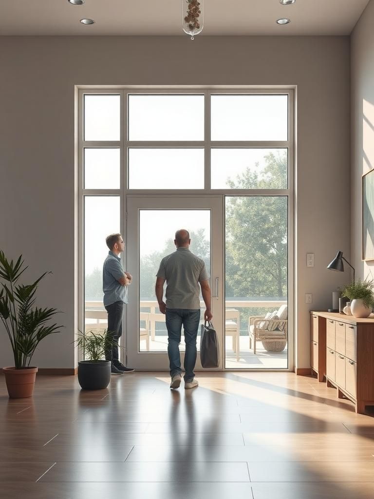 Automatización en puertas de aluminio