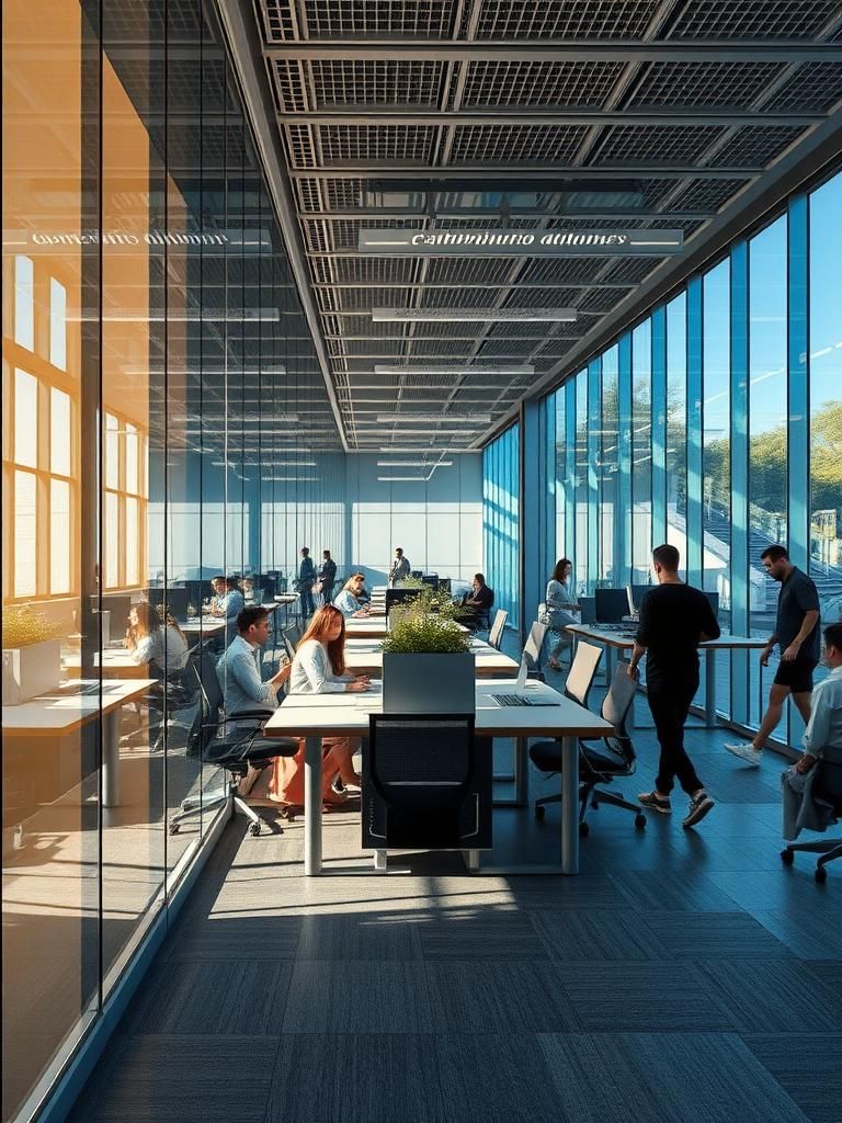 Carpintería de aluminio para oficinas modernas