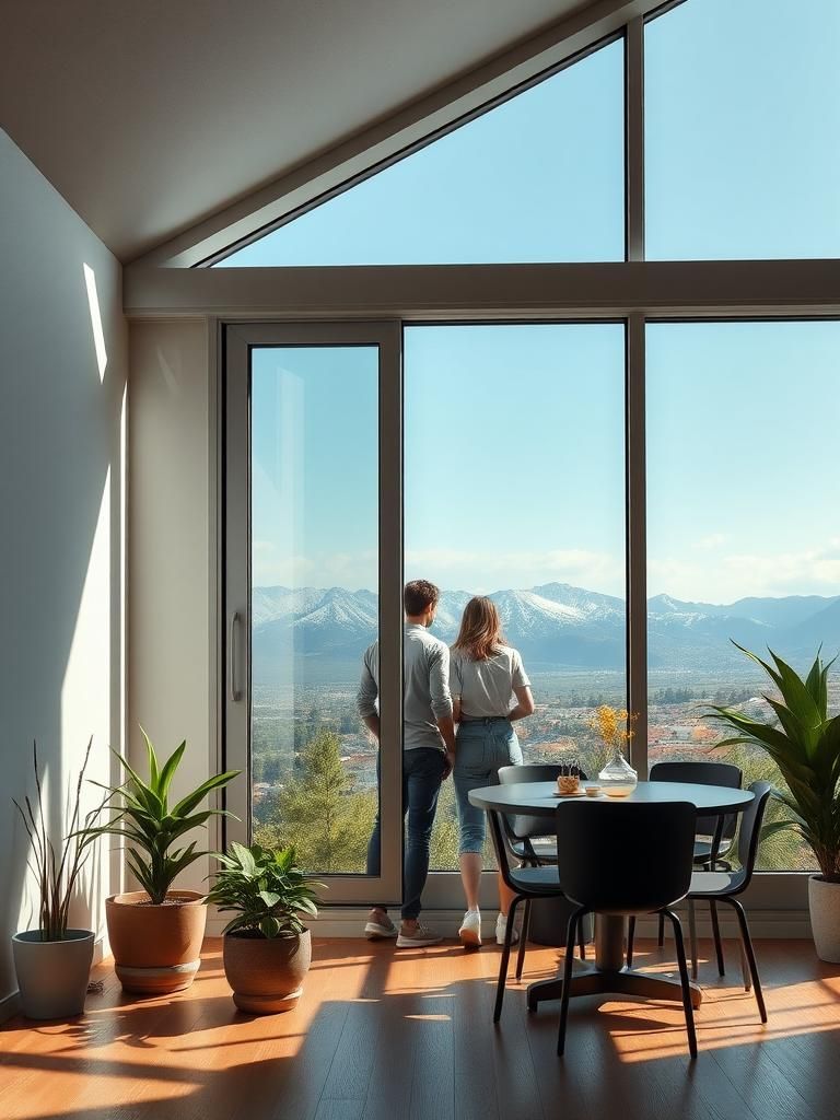 Ventanas correderas de aluminio sin marco